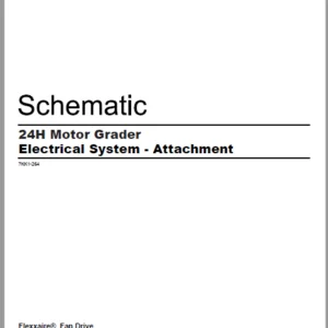 EN Cat 24H Motor Grader Electrical System Schematic Manual - PDF DOWNLOAD