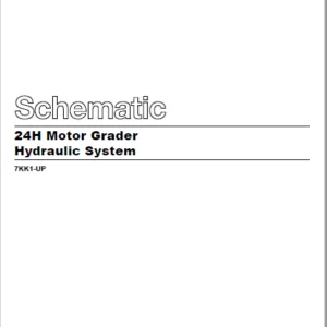 EN Cat 24H Motor Graders Hydraulic System Schematic Manual - PDF DOWNLOAD