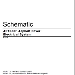 EN Cat AP1055F Asphalt Paver Electrical System Schematic Manual - PDF DOWNLOAD