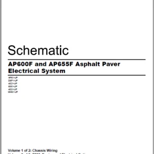 EN Cat AP600F and AP655F Asphalt Paver Electrical System Schematic Manual - PDF DOWNLOAD