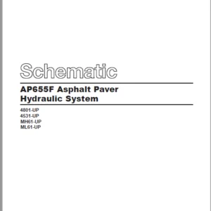 EN Cat AP655F Asphalt Paver Hydraulic System Schematic Manual - PDF DOWNLOAD