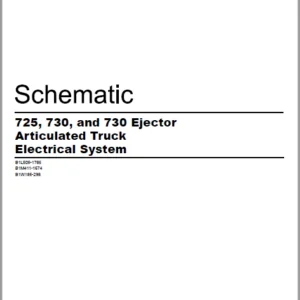 EN Cat Articulated Dump Truck 725 730 and 730 Ejector Articulated Truck Electrical System Schematic Manual