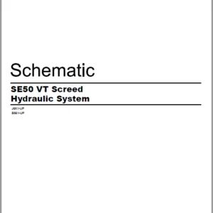 EN Cat Asphalt Screed SE50 VT Screed Hydraulic System Schematic Manual - PDF DOWNLOAD