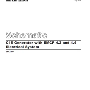 EN Cat C15 Generator with EMCP 4.2 and 4.4 Electrical System Schematic Manual - PDF DOWNLOAD
