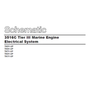 EN Cat Marine 3516C Tier III Marine Engine Electrical System Schematic Manual – PDF DOWNLOAD