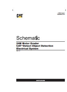 EN Cat Marine Products 24M Motor Grader CAT® Detect Object Detection Electrical System Schematic Manual