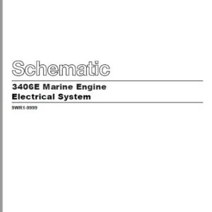 EN Cat Marine Products 3406E Marine Engine Electrical System Schematic Manual - PDF DOWNLOAD
