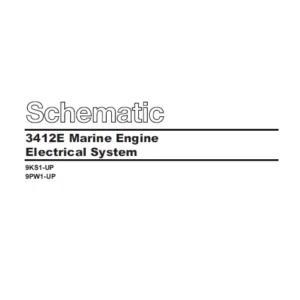 EN Cat Marine Products 3412C MCS Marine Engine Electrical System Schematic Manual - PDF DOWNLOAD