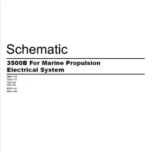 EN Cat Marine Products 3500B For Marine Propulsion Electrical System Schematic Manual - PDF DOWNLOAD