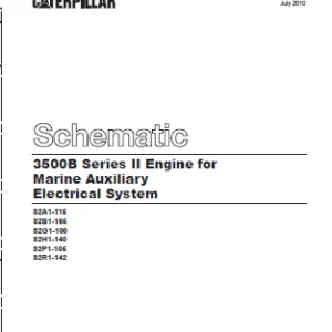 EN Cat Marine Products 3500B Series II Engine for Marine Auxiliary Electrical System Schematic Manual - PDF DOWNLOAD
