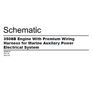 EN Cat Marine Products 3508B Engine With Premium Wiring Harness for Marine Auxilary Power Electrical System Schematic Manual - PDF DOWNLOAD