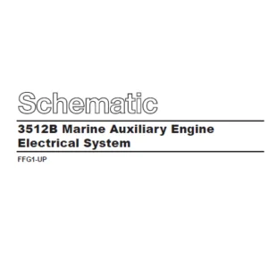 EN Cat Marine Products 3512B Marine Auxiliary Engine Electrical System Schematic Manual - PDF DOWNLOAD