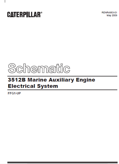 EN Cat Marine Products 3512B Marine Auxiliary Engine Electrical System ...