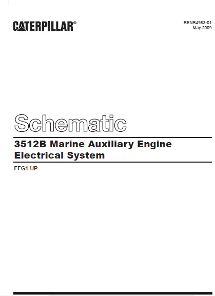 EN Cat Marine Products 3512B Marine Auxiliary Engine Electrical System Schematic Manual - PDF DOWNLOAD - Image 2
