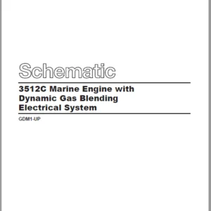 EN Cat Marine Products 3512C Marine Engine with Dynamic Gas Blending Electrical System Schematic Manual - PDF DOWNLOAD