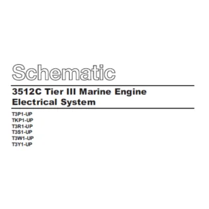 EN Cat Marine Products 3512C Tier III Marine Engine Electrical System Schematic Manual - PDF DOWNLOAD