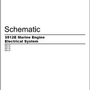 EN Cat Marine Products 3512E Marine Engine Electrical System Schematic Manual - PDF DOWNLOAD