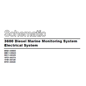 EN Cat Marine Products 3600 Diesel Marine Monitoring System Electrical System Schematic Manual - PDF DOWNLOAD
