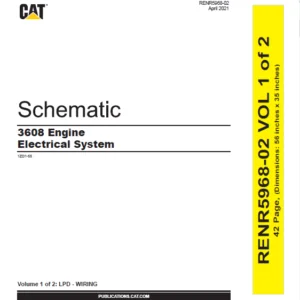 EN Cat Marine Products 3608 Engine Electrical System Schematic Manual - PDF DOWNLOAD