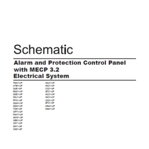 EN Cat Marine Products 3Alarm and Protection Control Panel with MECP 3.2 Electrical System Schematic Manual