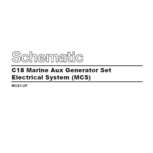 EN Cat Marine Products C18 Marine Engine (C18 Marine Aux Generator Set Electrical System Schematic Manual