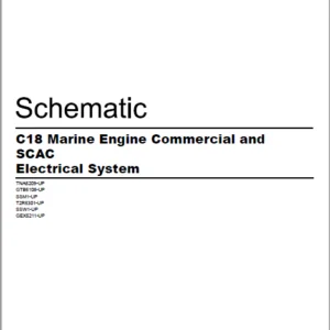 EN Cat Marine Products C18 Marine Engine Commercial and Electrical System Schematic Manual - PDF DOWNLOAD