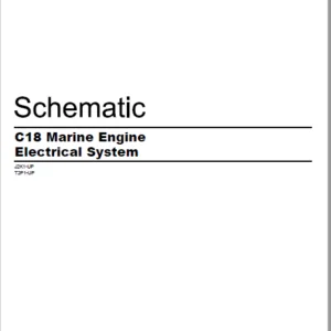 EN Cat Marine Products C18 Marine Engine Electrical System Schematic Manual - PDF DOWNLOAD