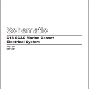 EN Cat Marine  Products C18 SCAC Marine Genset Electrical System Schematic Manual - PDF DOWNLOAD