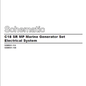 EN Cat Marine  Products C280-12 and C280-16 Marine Propulsion Engine Electrical System Schematic Manual - PDF DOWNLOAD