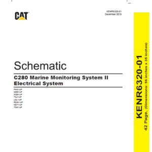 EN Cat Marine Products C280 Marine Monitoring System II Electrical System Schematic Manual - PDF DOWNLOAD