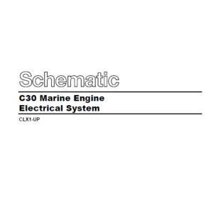 EN Cat Marine Products C30 Marine Engine Electrical System Schematic Manual - PDF DOWNLOAD