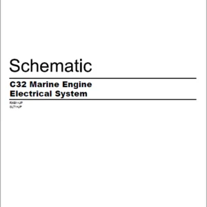EN Cat Marine Products C32 Engine Electrical System Schematic Manual - PDF DOWNLOAD