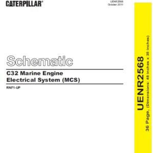 EN Cat Marine Products C32 Marine Engine Electrical System Schematic Manual - PDF DOWNLOAD