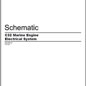 EN Cat Marine Products C32 Marine Engine Electrical System Schematic Manual - PDF DOWNLOAD