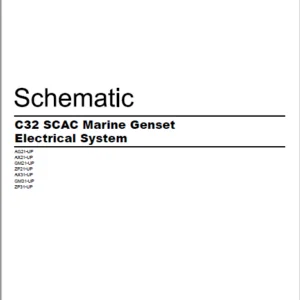 EN Cat Marine Products C32 SCAC Marine Genset Electrical System Schematic Manual - PDF DOWNLOAD