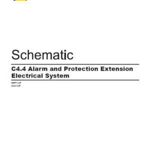 EN Cat Marine Products C4.4 Alarm and Protection Extension Electrical System Schematic Manual