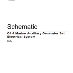 EN Cat Marine Products C4.4 Marine Auxiliary Generator Set Electrical System Schematic Manual - PDF DOWNLOAD