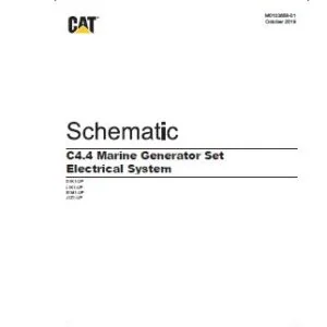 EN Cat Marine Products C4.4 Marine Generator Set Electrical System Schematic Manual - PDF DOWNLOAD