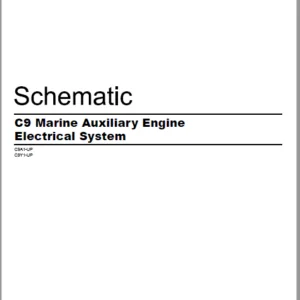 EN Cat Marine Products  C9 Marine Auxiliary Engine System Schematic Manual – PDF DOWNLOAD