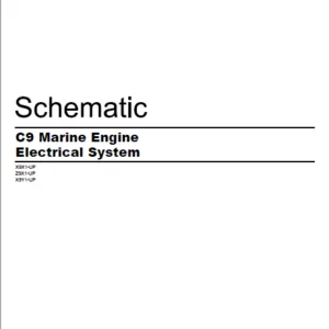 EN Cat Marine Products C9 Marine Engine Electrical System Schematic Manual - PDF DOWNLOAD