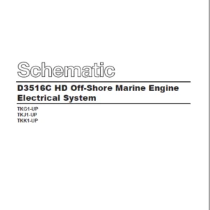 EN Cat Marine Products D3516C HD Off-Shore Marine Engine Electrical System Schematic Manual - PDF DOWNLOAD