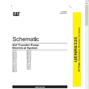 EN Cat Marine Products Def Transfer Pump Electrical System Schematic Manual - PDF DOWNLOAD