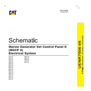 EN Cat Marine Products Marine Generator Set Control Panel II (MGCP II) Electrical System Schematic Manual - PDF DOWNLOAD