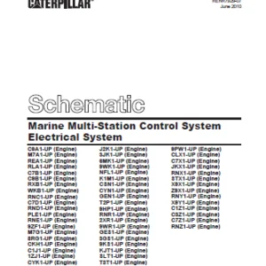EN Cat Marine Products Marine Multi-Station Control System Electrical System Schematic Manual – PDF DOWNLOAD