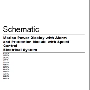 EN Cat Marine Products Power Display with Alarm and Protection Module with Speed Control Electrical System Schematic Manual