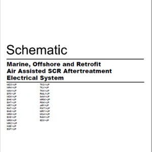 EN Cat Marine Products Offshore and Retrofit Air Assisted SCR Aftertreatment Electrical System Schematic Manual