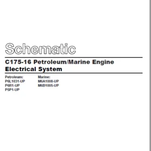 EN Cat Marine ProductsC175-16 Petroleum Marine Engine Electrical System Schematic Manual - PDF DOWNLOAD
