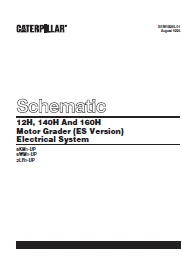 EN Cat Motor Grader 12H 140H And 160H Motor Grader (ES Version) System Schematic Manual – PDF DOWNLOAD