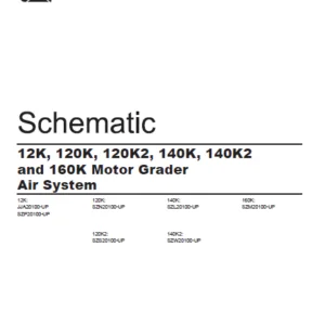 EN Cat Motor Grader 12K 120K 120K2 140K 140K2 and 160K Motor Grader Electrical System Schematic Manual - PDF DOWNLOAD