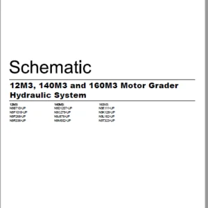 EN Cat  Motor Graders 12M3 140M3 and 160M3 Hydraulic System Schematic Manual - PDF DOWNLOAD